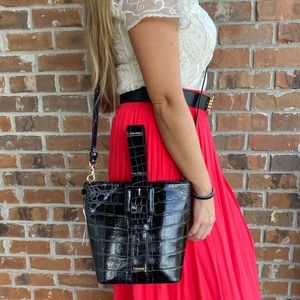 NWTBrahmin Faith Black Veil Crossbody